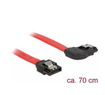 DeLOCK 83970 SATA kabelis 0,7 m SATA 7-pin Melns, Sarkans