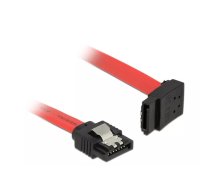 DeLOCK 0.3m, 2xSATAIII SATA kabelis 0,3 m SATA 7-pin Melns, Sarkans