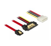 DeLOCK 85230 SATA kabelis 0,3 m SATA 7-pin + Molex (4-pin) SATA 22-pin Melns