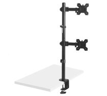 Monitoru turētājs MACLEAN MC-966 priekš 13–27" displejiem, VESA 75×75–100×100, regulējams augstums, līdz 9 kg, pie galda
