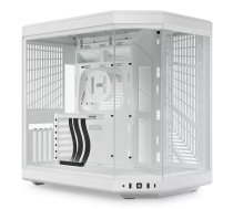 Datora korpuss HYTE Y70 Midi Tower balts — atbalsta EATX, GPU līdz 42,2 cm, CPU dzesētājs 18 cm
