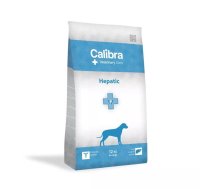 Sausais suņu barības Calibra Veterinary Diets Hepatic suņiem pieaugušajiem, zivju garša, 12 kg, proteīns 16% tauki 16% mitrums 10%