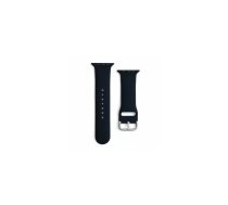 Silikona siksniņa Hurtel APS priekš Apple Watch 38/40/41 mm — melna, piemērota 38/40/41 mm