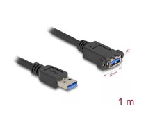 Delock 80486 - USB 3.0 kabelis A no vīrieša uz sievieti 1,0 m - kabelis - digitālais/datu (80486)