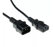 ACT 230V connection cable C13 - C14 1.8 m Melns 1,8 m