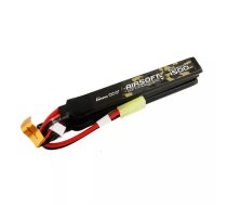 Gens ace 25C 1500mAh 3S1P 11.1V Nunchuck 3X Airsoft Gun Lipo akumulators ar mini Tamiya kontaktdakšu