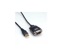 ROLINE USB - RS-485 Adapter seriālais kabelis Melns 1,1 m USB Type-A DB-9