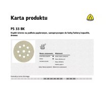 KLINGSPOR ABRASIVE DISC 225mm PS33BK gr.220 GLS38 /50gab.