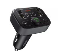 Auto Bluetooth 5.0 FM raidītājs 2xUSB + USB-C, melns, melns