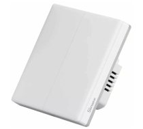 Vieds Wi-Fi skārienjūtīgais sienas slēdzis T5-2C-86, 100-240V AC, 2x5A, 300W, SONOFF