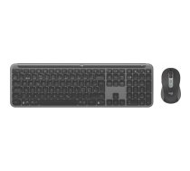 Logitech MK950 Signature for Business tastatūra pele bezvadu Bluetooth QWERTY Dāņu Somu Norvēģu Zviedru Grafīta