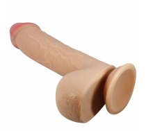 PRETTY LOVE - SLIDING SKIN SERIES REALISTIC DILDO WITH SLIDING SKIN SUCTION CUP FLESH 23.4 CM