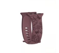 Silikona siksniņa Riff Butterfly priekš Apple Watch 42/44/45/49 mm Bordo