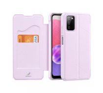 DUX DUCIS Skin X Bookcase tipa vāciņš Samsung Galaxy A03s rozā krāsā