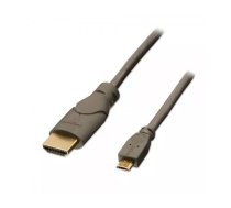 Lindy 2m MHL/HDMI USB grafiskais adapteris 1920 x 1080 pikseļi Antracīts