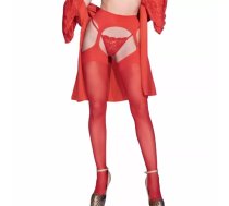 CHILIROSE - CR 4312 GARTER STOCKINGS RED S/M