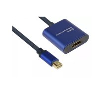 Alcasa MDP-HDMI2 video kabeļu aksesuārs 0,2 m Mini DisplayPort HDMI Melns, Zils