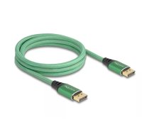 DeLOCK DisplayPort kabelis 16K 60 Hz 2 m zaļš metāls