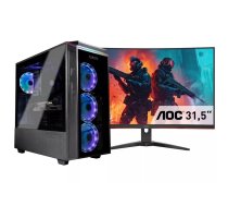 CAPTIVA Highend Gaming R82-998 AMD Ryzen™ 7 7700X 32 GB DDR5-SDRAM 1 TB SSD NVIDIA GeForce RTX 4070 Ti Super Windows 11 Home Desktops PC (dators) Melns