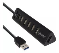 USB hub InLine Smart Hub 7 Port USB 3.0 & 2.0 ar ātrās uzlādes portu