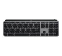 Logitech MX Keys S Mac tastatūra Bezvadu Bluetooth QWERTY Alumīnijs Melns