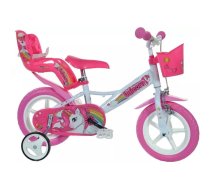 Dino Bikes 124RL-UN velosipēds Pilsētas velosipēds 30,5 cm (12") Tērauds Rozā, Balts