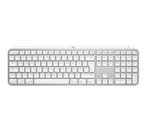 Logitech MX Keys S for Mac tastatūra Birojs RF bezvadu sakari + Bluetooth QWERTZ Vācu Alumīnijs, Balts