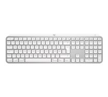 Logitech MX Keys S Mac tastatūra Office RF Wireless + Bluetooth QWERTZ Vācu Alumīnijs Balts