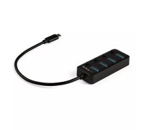 StarTech.com HB30C4AIB interfeisa centrmezgls USB 3.2 Gen 1 (3.1 Gen 1) Type-C 5000 Mbit/s Melns