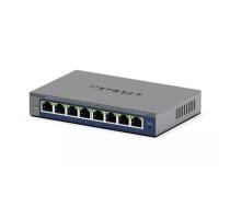 NETGEAR GS108Ev4 Nepārvaldīts L2/L3 Gigabit Ethernet (10/100/1000) Pelēks