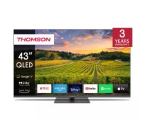 Televizors THOMSON 43QG5C14 43" QLED 4K Ultra HD (3840×2160), Direct‑LED, Google TV, Wi‑Fi, melns