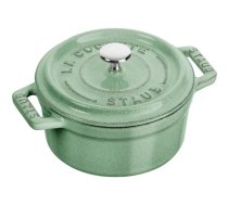 Staub Mini apaļais čuguna katls - 250 ml, piparmētra