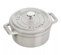 Staub Mini apaļais čuguna katls - 250 ml, baltas trifeles