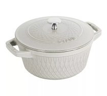 Staub apaļais čuguna katls - 4 ltr, balta trifele