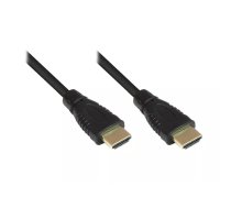 Alcasa 2m 2xHDMI HDMI kabelis HDMI Type A (Standard) Melns