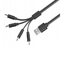 Liibatteries Ātrais kabelis ar 4 x USB-C, kas paredzēts litija jonu baterijām (19 cm)