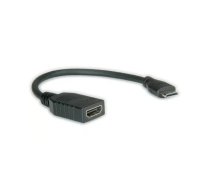 ROLINE 11.04.5586 HDMI kabelis 0,15 m HDMI Type A (Standard) HDMI Type C (Mini) Melns