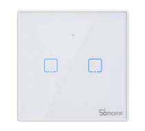 Smart Switch WiFi + RF 433 Sonoff T2 EU TX (2 kanālu) atjaunināts