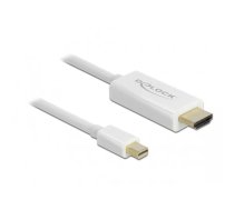 DeLOCK 83706 video kabeļu aksesuārs 1 m Mini DisplayPort HDMI Balts