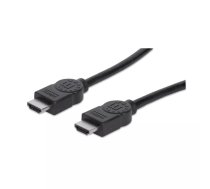 HDMI kabelis Vīriešu uz Vīriešu Manhattan HDMM1M 1m Melns