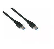 Kabelmeister UK30P-AA-018S USB kabelis USB 3.2 Gen 1 (3.1 Gen 1) 1,8 m USB A Melns