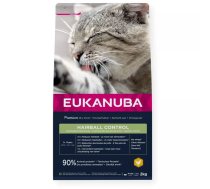 EUKANUBA Hairball Control Chicken - sausa kaķu barība - 2kg