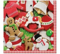 SALVETES 33X33CM GINGERBREAD AUDUMI, Paw Decor Collection