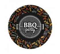 BBQ PARTY BLACK PAPĪRA ŠĶĪVJI 23CM 10GB, 0.169KG/IEP, Paw Decor Collection