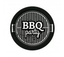 BBQ PARTY BLACK PAPĪRA ŠĶĪVJI 18CM 10GB, 0.091KG/IEP, Paw Decor Collection