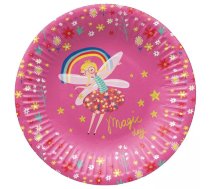 Papīra šķīvji Paw Decor Collection Fairy Unicorn 18 cm, 8 gab.