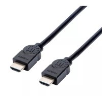 HDMI kabelis Manhattan HDMM150CM 4K@30Hz 1.5m Vīriešu uz Vīrieti Melns