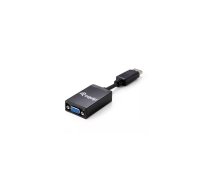 Equip 133435 video kabeļu aksesuārs 0,15 m DisplayPort VGA Melns