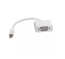 ROLINE Mini DisplayPort-VGA Adapter, v1.2, Mini DP M - VGA F white Balts