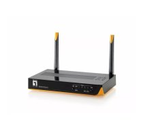 LevelOne WBR-6022 bezvadu rūteris Ātrais Ethernet Viena frekvenču josla (2.4 GHz) Melns, Dzeltens